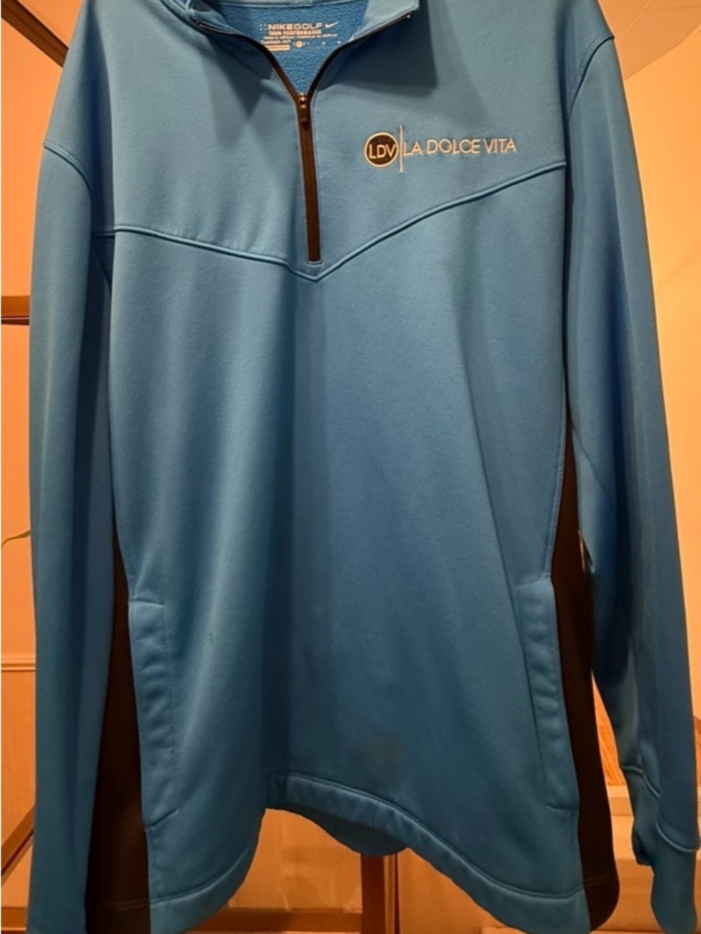 Dolce Vita Teal Blue Quarter-Zip Lightweight Pullover